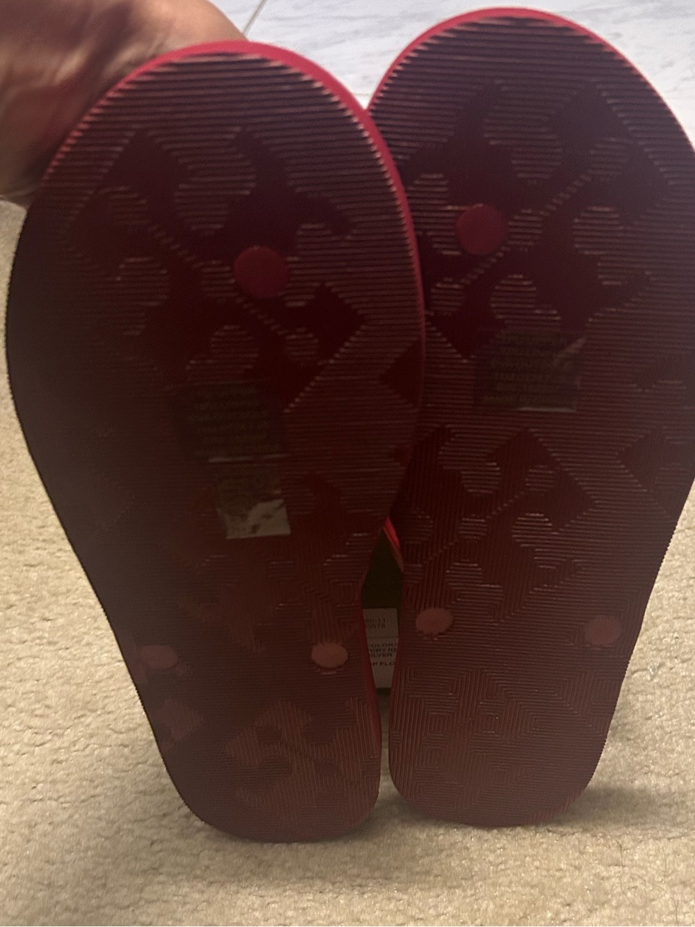 NWT TORY BURCH KIRA padded flip flops in TORY RED!!! - Picture 16 of 16